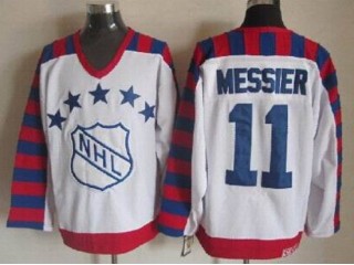 NHL 1992 All Star Game #11 Mark Messier Vintage CCM Jersey - White
