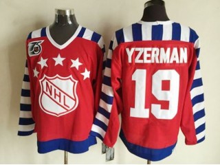 NHL 1992 All Star Game #19 Steve Yzerman Vintage CCM Jersey - Red