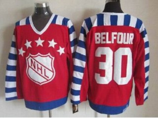 NHL 1992 All Star Game #30 Ed Belfour Vintage CCM Jersey - Red