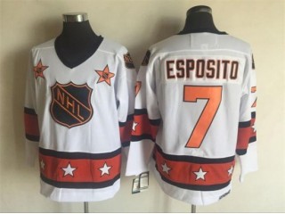 NHL 1973 All Star Game #7 Phil Esposito Vintage CCM Jersey - White