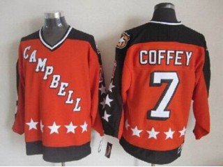 NHL 1984 All Star Game Campbell #7 Paul Coffey Vintage CCM Jersey - Orange