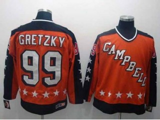 NHL 1984 All Star Game Campbell #99 Wayne Gretzky Vintage CCM Jersey  -Orange