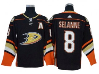 Anaheim Ducks #8 Teemu Selanne Black Home Jersey