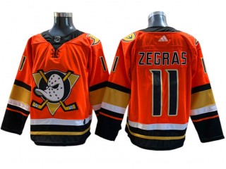 Anaheim Ducks #11 Trevor Zegras Orange Jersey