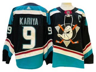 Anaheim Ducks #9 Paul Kariya Black Alternate Jersey