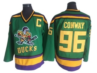 The Mighty Ducks #96 Charlie Conway Green Hockey Movie Jersey