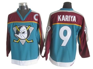 Anaheim Mighty Ducks #9 Paul Kariya Teal 1998 Vintage CCM Jersey