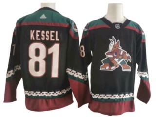 Arizona Coyotes #81 Phil Kessel Black Alternate Jersey