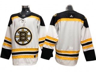 Boston Bruins Blank White Away Jersey