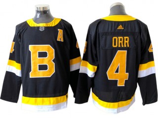 Boston Bruins #4 Bobby Orr Black Alternate Jersey