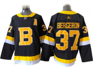Boston Bruins #37 Patrice Bergeron Black Alternate Jersey