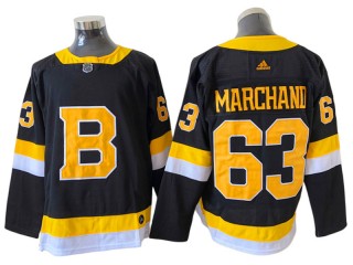 Boston Bruins #63 Brad Marchand Black Alternate Jersey