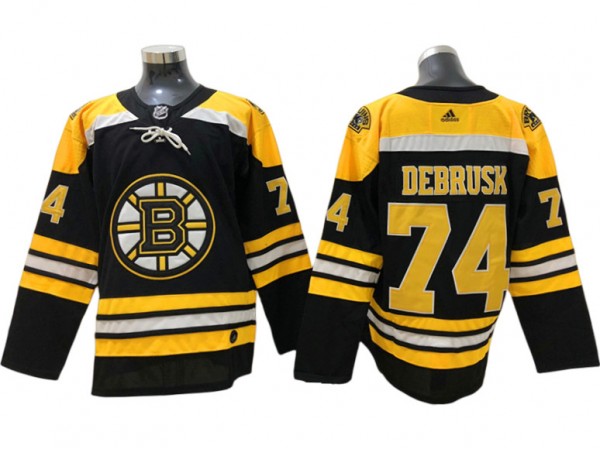 Boston Bruins #74 Jake DeBrusk Black Home Jersey