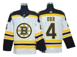 Boston Bruins #4 Bobby Orr White Away Jersey
