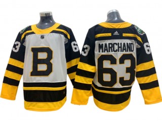 Boston Bruins #63 Brad Marchand White Winter Classic Jersey