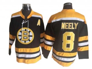 Boston Bruins #8 Cam Neely Black Vintage CCM Jersey