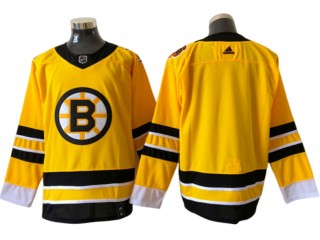Boston Bruins Blank Yellow Reverse Retro Jersey