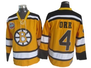 Boston Bruins #4 Bobby Orr Yellow 2010 Winter Classic CCM Jersey