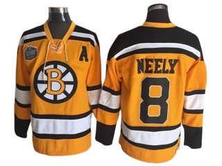 Boston Bruins #8 Cam Neely Yellow 2010 Winter Classic CCM Jersey