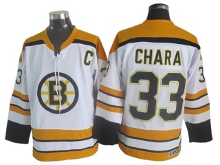 Boston Bruins #33 Zdeno Chara White Vintage CCM Jersey