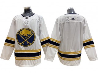 Buffalo Sabres Blank White 50th Season Hockey Jersey
