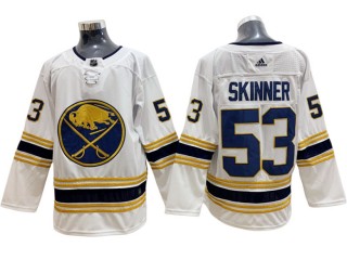 Buffalo Sabres #53 Jeff Skinner White 50th Season Jersey