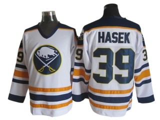 Buffalo Sabres #39 Dominik Hasek White Vintage CCM Jersey
