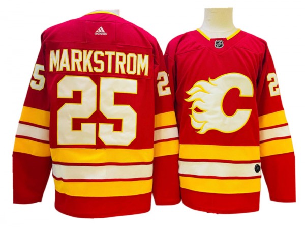 Calgary Flames #25 Jacob Markstrom Red Home Jersey