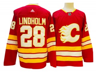 Calgary Flames #28 Elias Lindholm Red Home Jersey