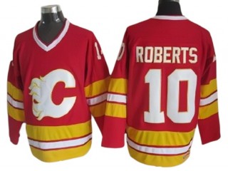 Calgary Flames #10 Gary Roberts Red 1989 Vintage CCM Jersey