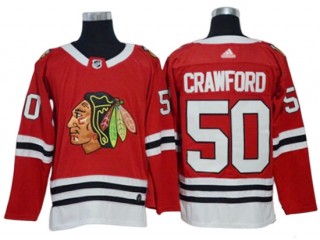 Chicago Blackhawks #50 Corey Crawford Red Home Jersey