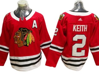 Chicago Blackhawks #2 Duncan Keith Red Home Jersey