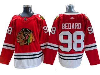 Chicago Blackhawks #98 Connor Bedard Red Home Jersey