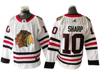 Chicago Blackhawks #10 Patrick Sharp White Away Jersey