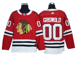 Chicago Blackhawks #00 Clark Griswold Red Home Jersey