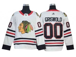 Chicago Blackhawks #00 Clark Griswold White Away Jersey