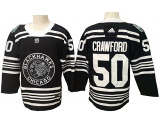 Chicago Blackhawks #50 Corey Crawford Black Winter Classic Jersey