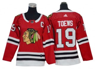 Youth & Women's Chicago Blackhawks #19 Jonathan Toews Red Home Jersey