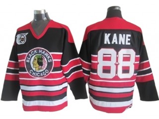 Chicago Blackhawks #88 Patrick Kane Black 1940's CCM Vintage 75th Jersey