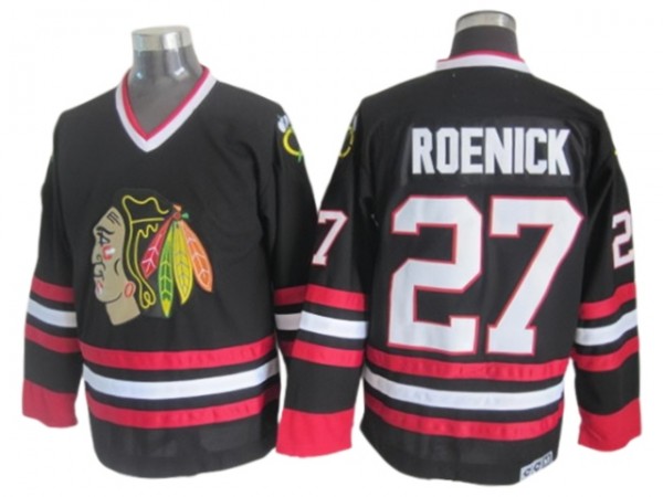 Chicago Blackhawks #27 Jeremy Roenick Vintage CCM Jersey - Red/White/Black