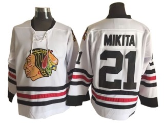 Chicago Blackhawks #21 Stan Mikita 1963 Vintage CCM Jersey - Red/White 