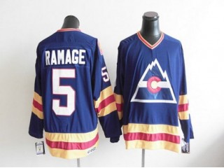 Colorado Avalanche #5 Rob Ramage 1980 Vintage CCM Jersey - Blue/White