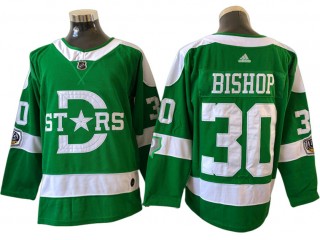Dallas Stars #30 Ben Bishop Green Winter Classic Jersey