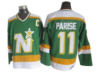 Dallas Stars #11 J. P. Parise 1980's Vintage CCM Jersey - Green
