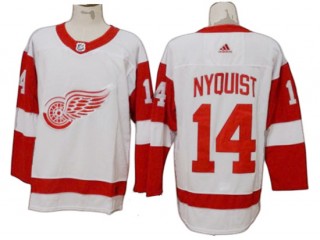 Detroit Red Wings #14 Gustav Nyquist White Away Jersey