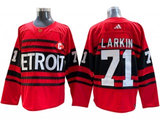 Detroit Red Wings #71 Dylan Larkin Red Reverse Retro 2.0 Jersey