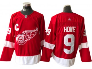 Detroit Red Wings #9 Gordie Howe Red Home Jersey