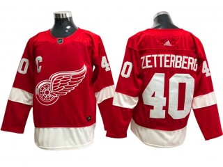 Detroit Red Wings #40 Henrik Zetterberg Red Home Jersey