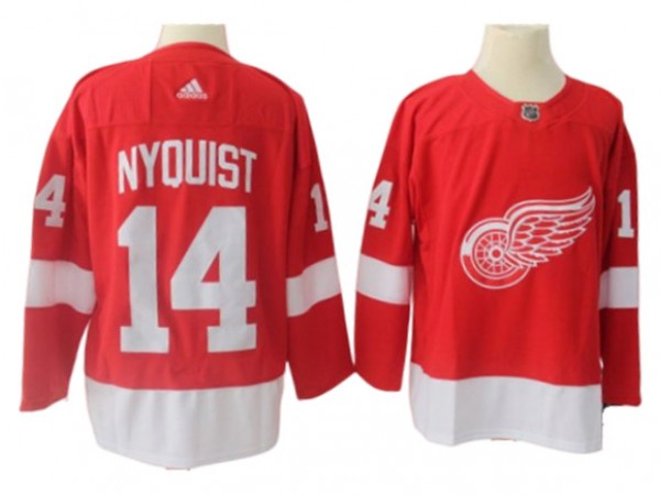 Detroit Red Wings #14 Gustav Nyquist Red Home Jersey