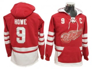 Detroit Red Wings #9 Gordie Howe Hoodie - Red/White